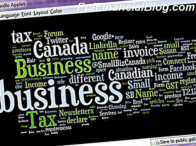 Wordle heb ik gemaakt voor mijn website Over Small Business Canada.