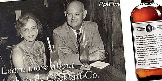 A Jack Rudy Cocktail Co. címke a szinte nem szerkesztett családi történetet hordozza